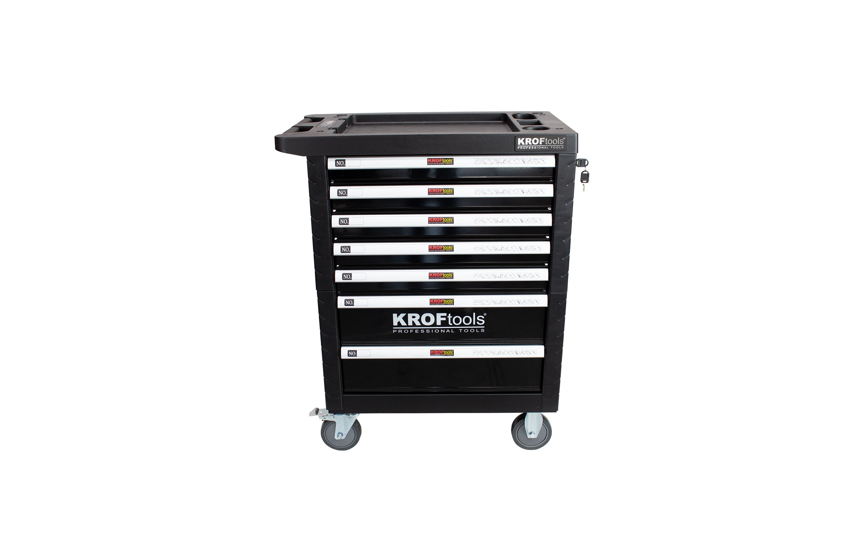 CARRO FERRAMENTA 7 GAVETAS 174PCS. PRETO