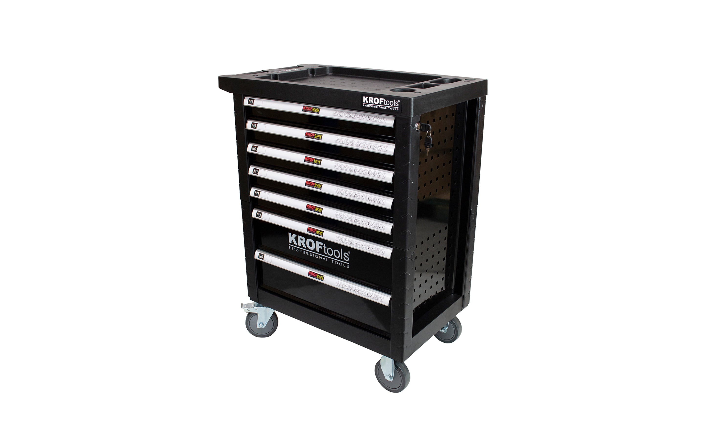CARRO FERRAMENTA 7 GAVETAS 174PCS. PRETO