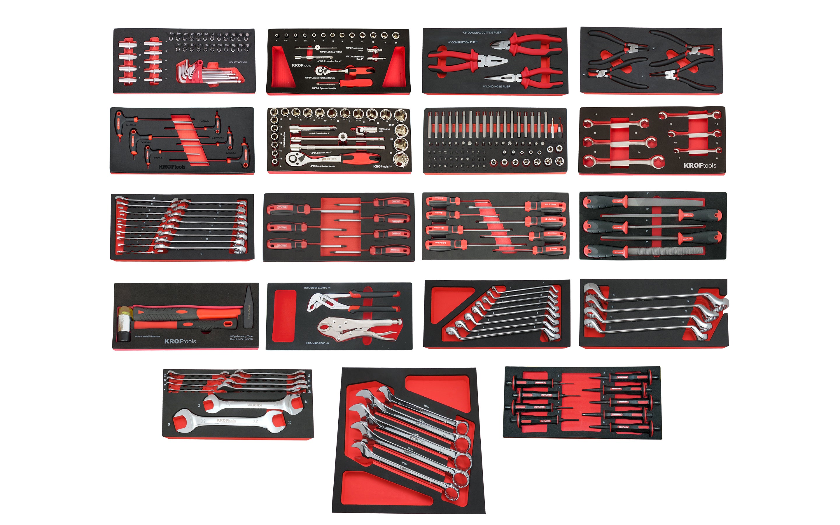 CARRO FERRAMENTA 7 GAVETAS 259PCS. PRETO