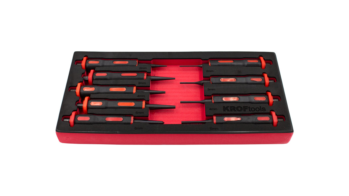 MODULO 009Pcs PUNCOES E SACA CAVILHAS - KROFtools