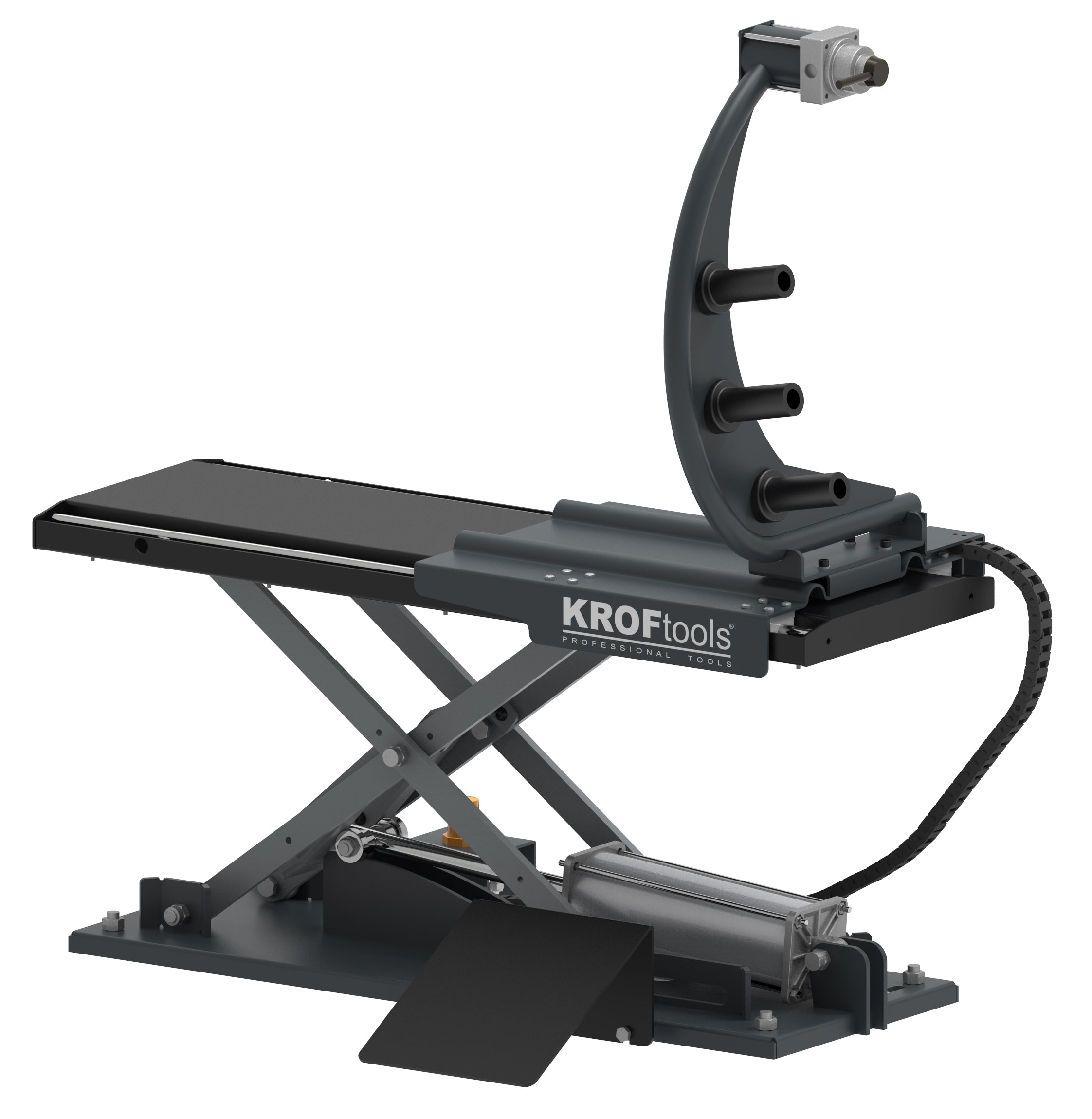 ELEVADOR RODA PNEUMÁTICO PARA BALANCEADORA PNEUS 80 KGS - KROFtools