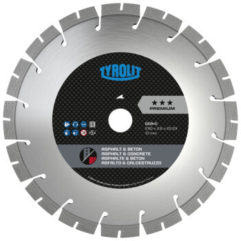 Disco Diamantado C73W 230x2,6x22,23 DCA+CP3 TYROLIT, vista principal