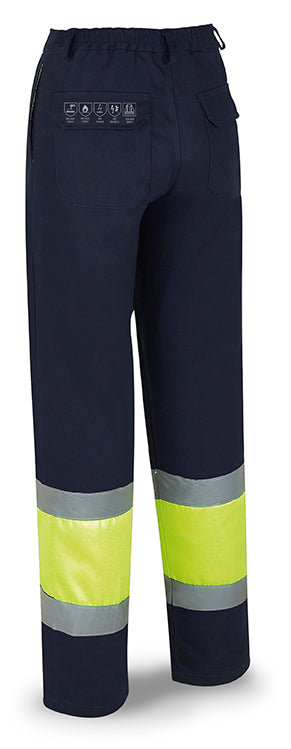 Calças ignífugas e antiestáticas de alta visibilidade algodão 260 g (ref. 988PFYICAM)