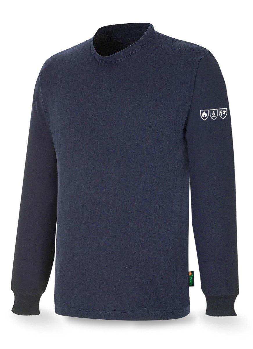 T-shirt ignífuga e antiestática (malha Xispal) 160 g