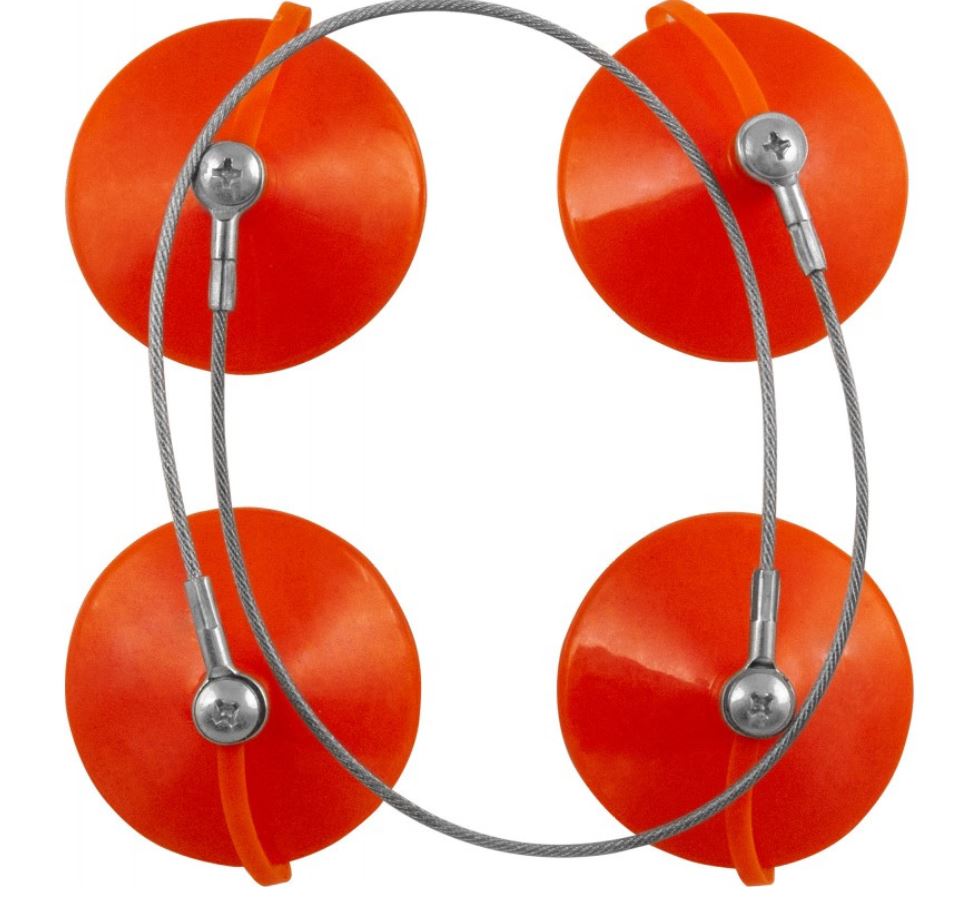 Conjunto ventosas p/segurar vidros