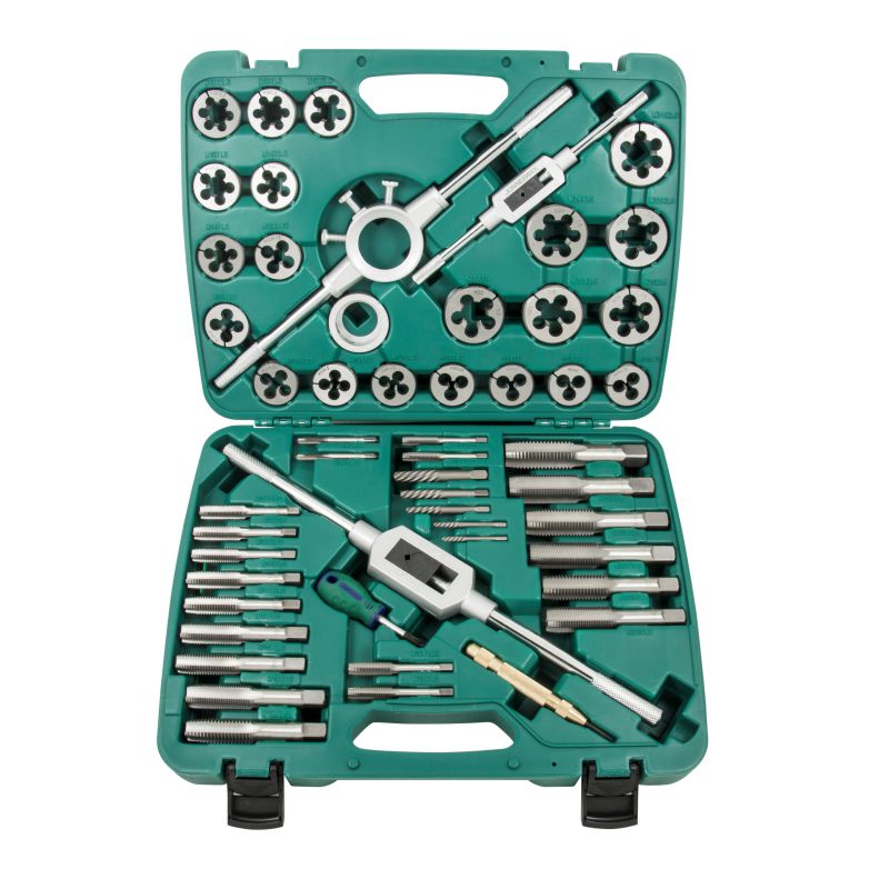 Estuche de 53 piezas machos y terrajas