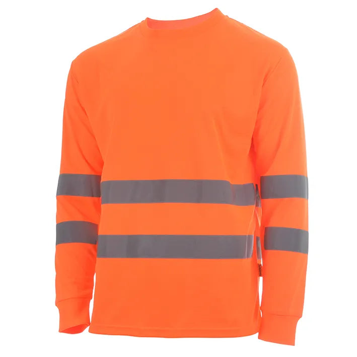 T-shirt de manga comprida de alta visibilidade BOSSA HV ORANGE (1 UNIDAD)