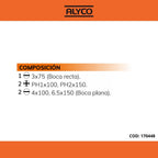 Jogo 5 Chave de Fendas Caixa Cartão ALYCO ORANGE (170448)