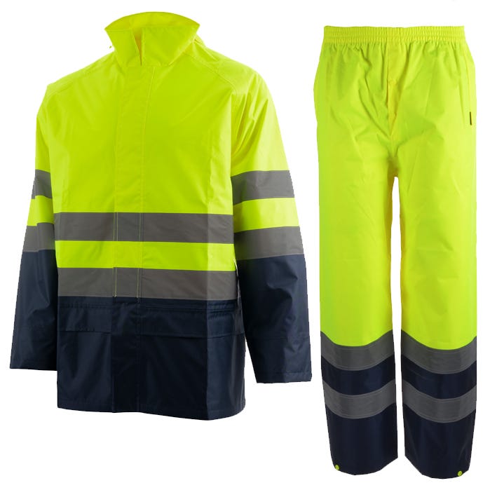 Vestuário impermeável COUNTRY SET HV YELLOW/NAVY (1 UNIDAD)