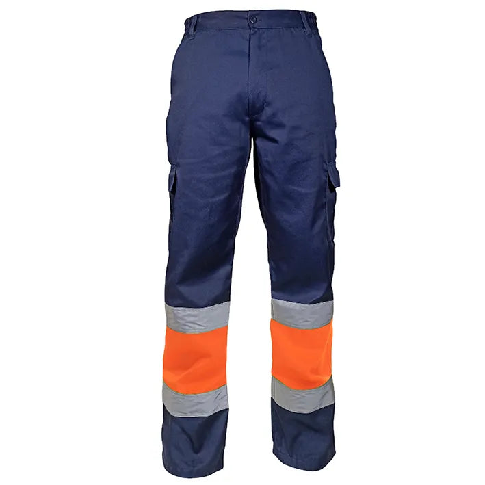 Calças DOVER HV TROUSERS ORANGE/NAVY (1 UNIDAD)