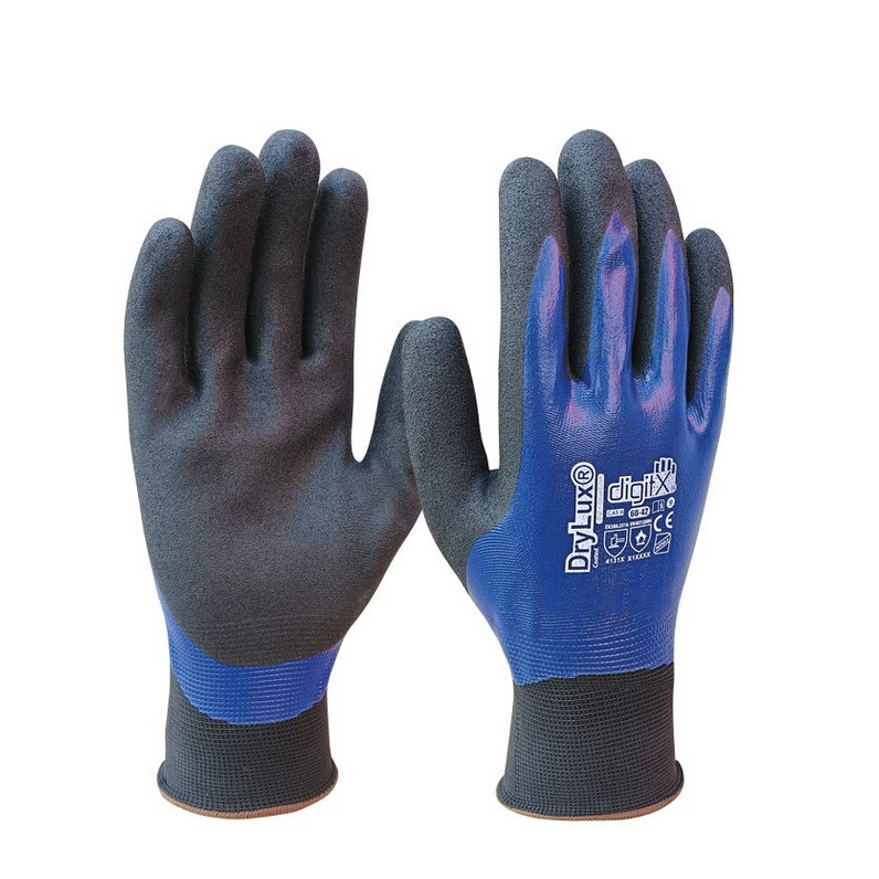 Luva Nitrilo Impermeável DRYLUX Safetop com Dupla Camada e Aderência Total