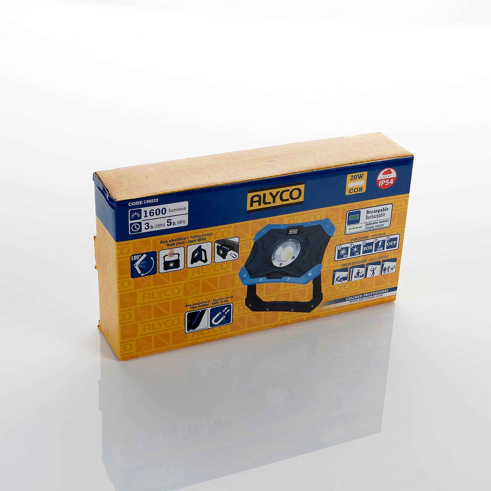 Foco Magnético 20W Cob Recarreg. Ip54 (199222)