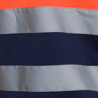 T-shirt de manga curta de alta visibilidade combinada HILL HV ORANGE/NAVY (1 UNIDAD)
