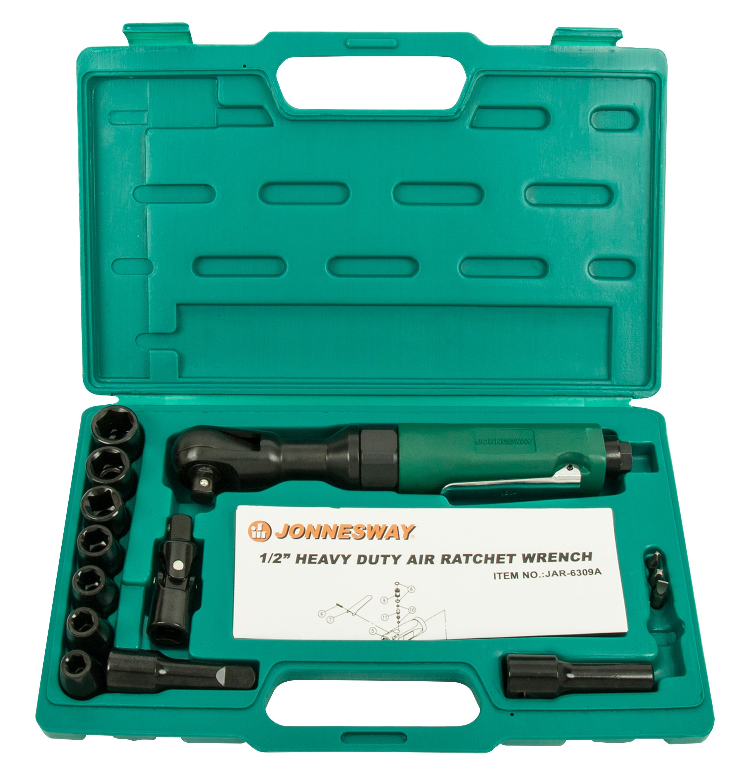 Kit Llave de carraca neumática de 1/2"