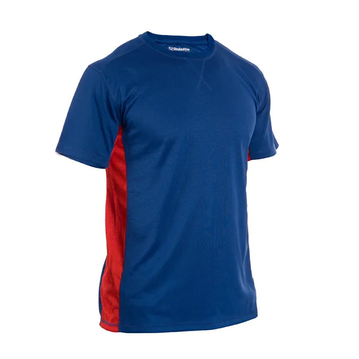 T-shirt de manga curta combinada JET NAVY/RED (1 UNIDAD)
