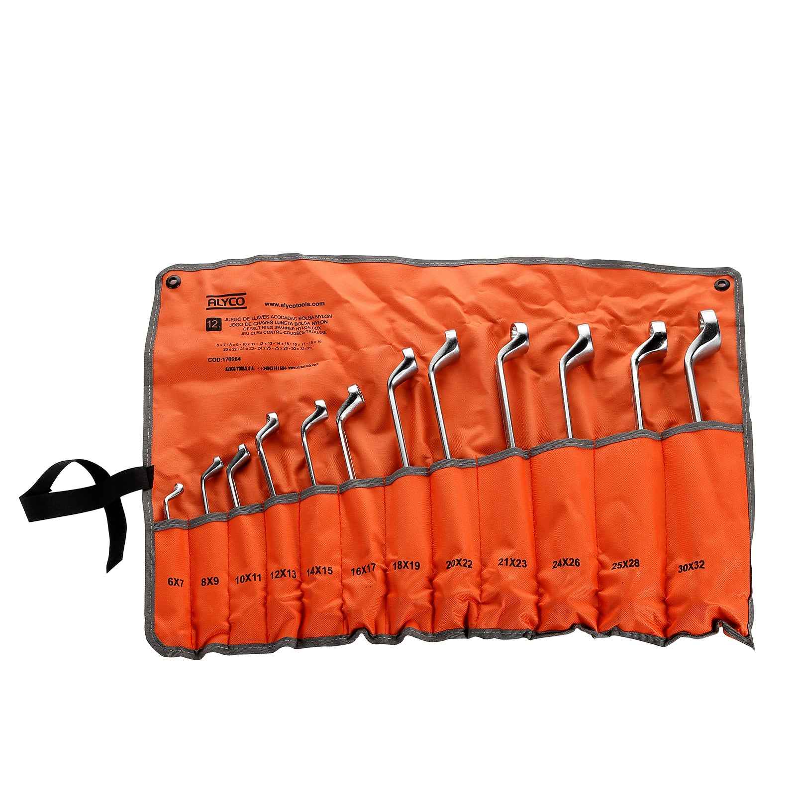 Jg 12 Chave Angulado 6x7-30x32 Nyl ALYCO ORANGE (170284)
