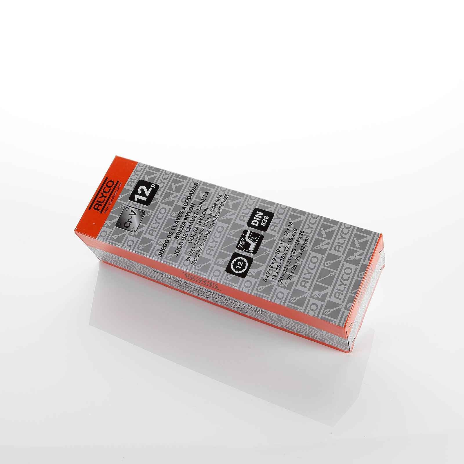Jg 12 Chave Angulado 6x7-30x32 Nyl ALYCO ORANGE (170284)