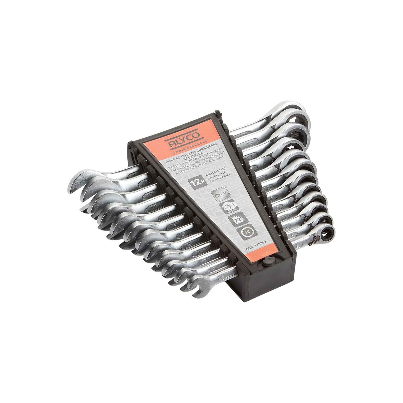 Jogo 12 Chave Comb.Roquete 8-19 ALYCO ORANGE (170369)