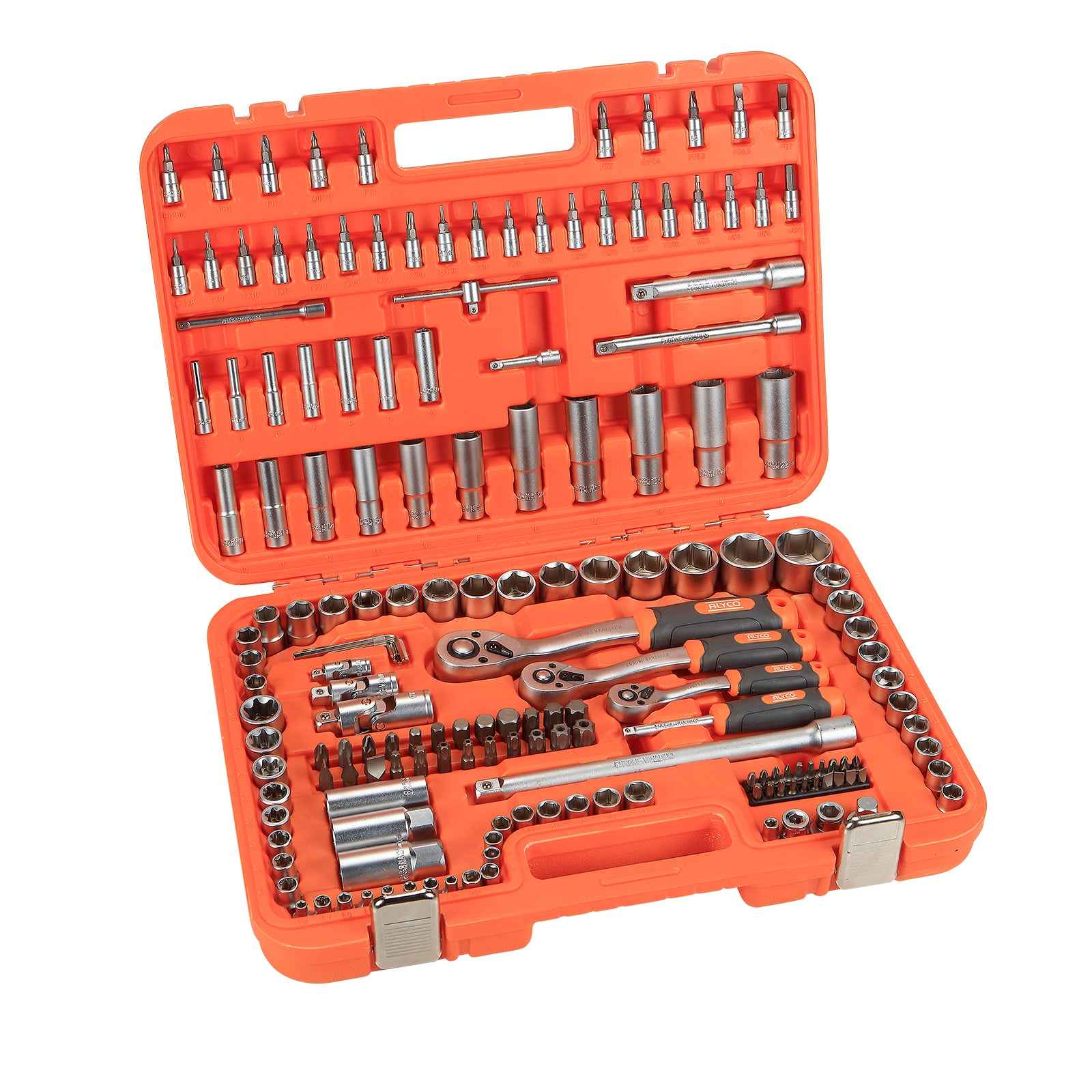 Jg Encaixes 1/2+1/4+3/8 171pç ALYCO ORANGE (170745)