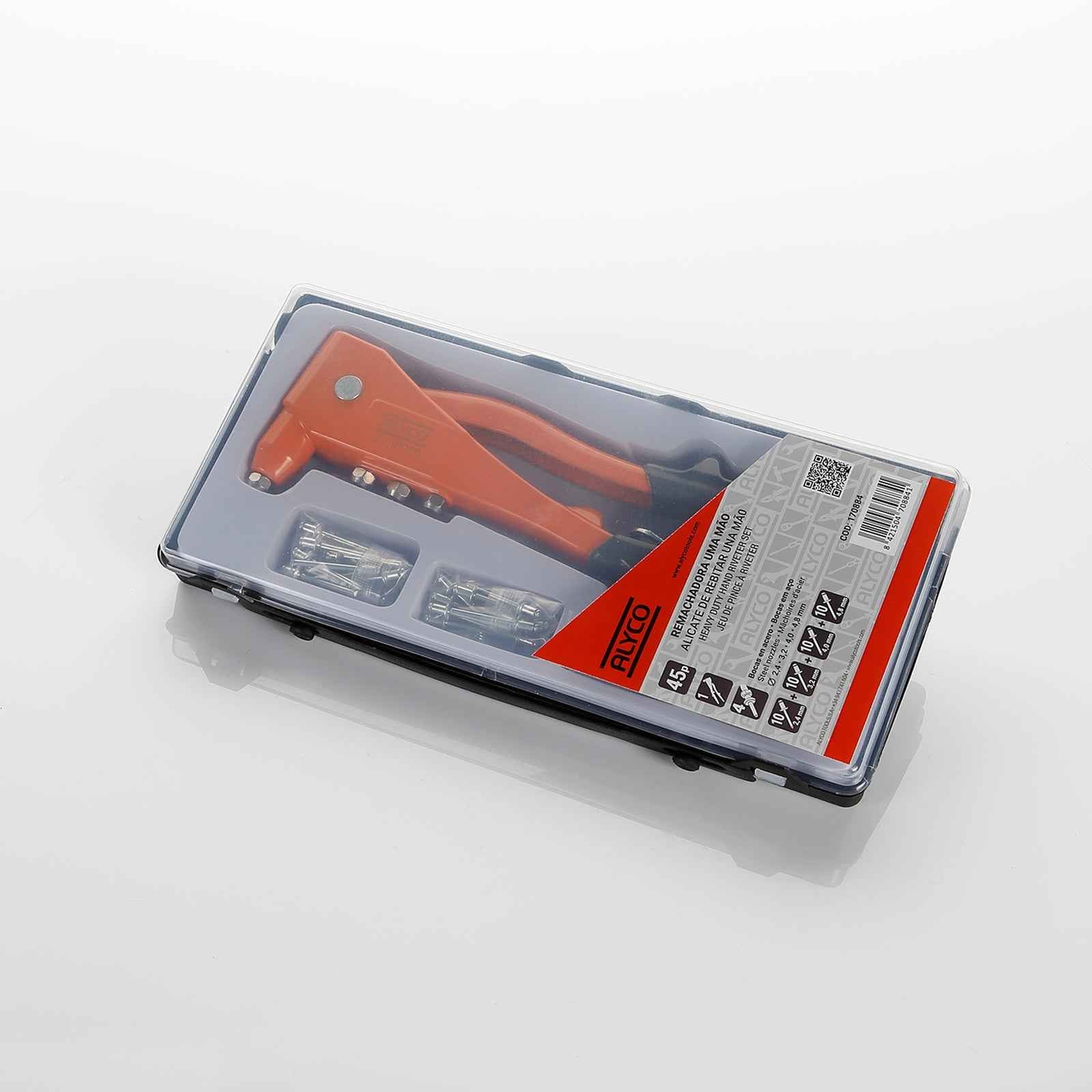 Rebitadora 1 Mão+Rebites ALYCO ORANGE (170884)