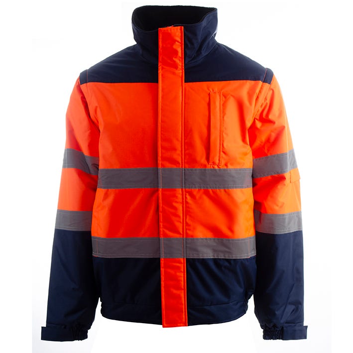 Casaco JUNGLE HV ORANGE/NAVY (1 UNIDAD)