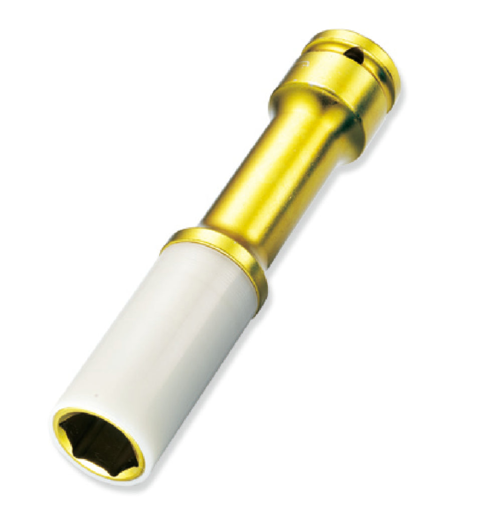 Llave de impacto larga de 1/2" y 19 mm