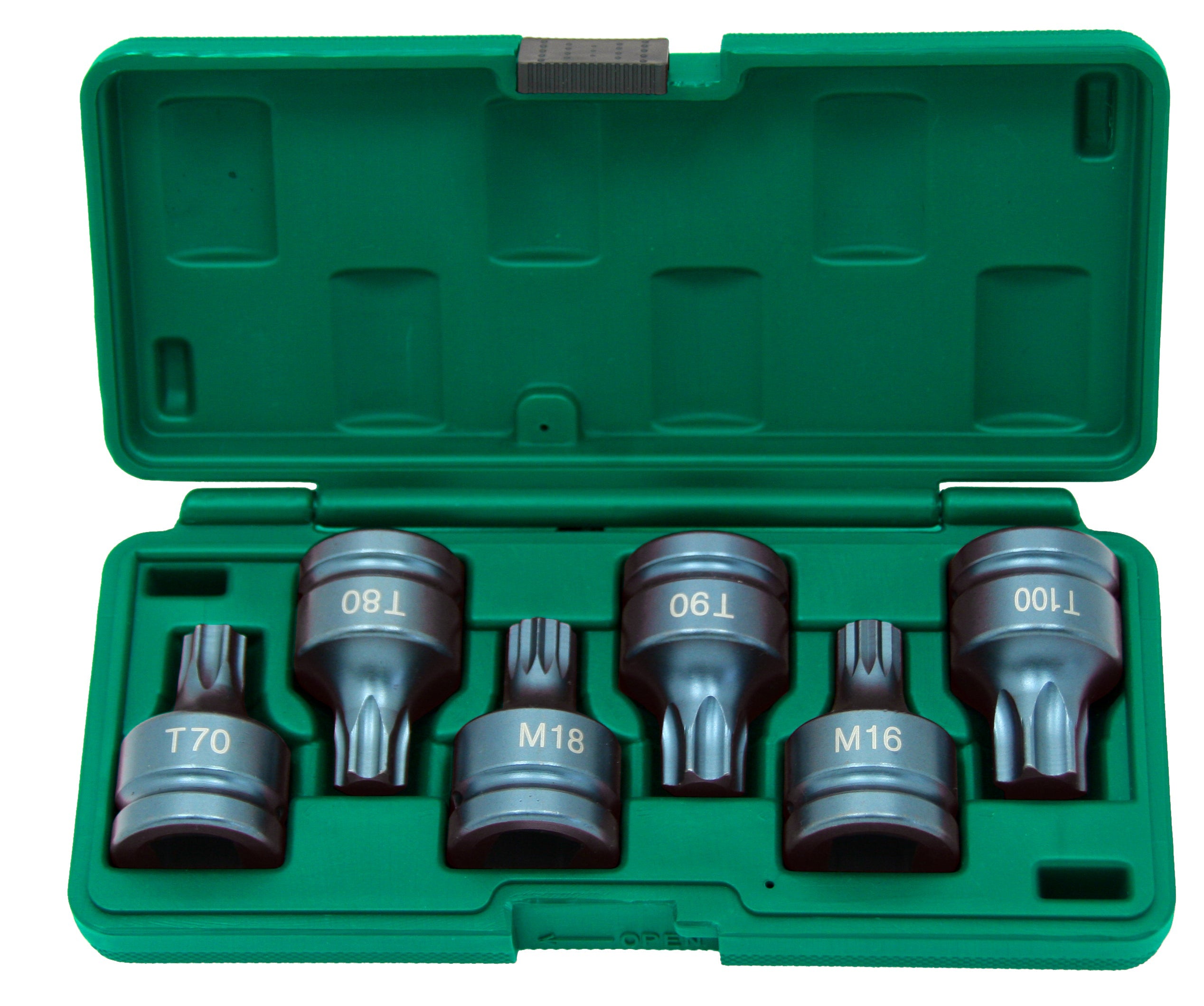 Juego de 6 llaves de impacto XZN y TORX de 3/4"
