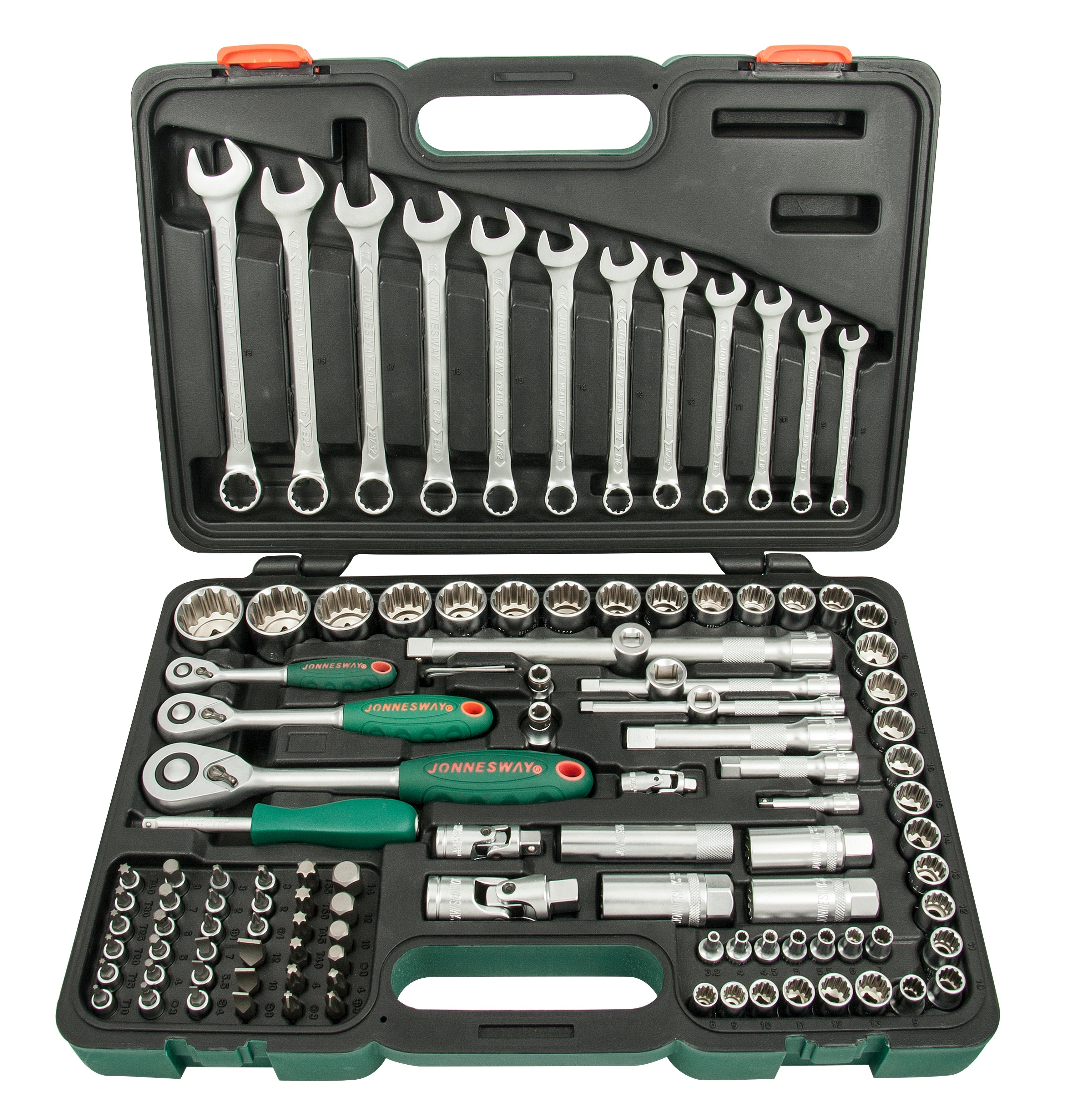 Maleta 111 Piezas 1/4", 3/8" y 1/2"