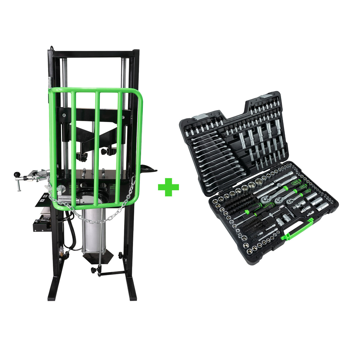 Compressor de MOLA de Amortecedor Pneumático 1T + Caixa de Ferramentas de 216 Peças - JBM JBM, imagem do produto