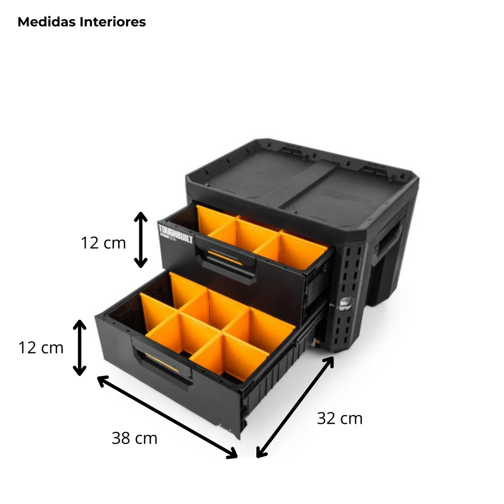 Caixa de ferramentas Toughbuilt StackTech XL de 2 gavetas TB-B1-D-72-BEA – imagem 23