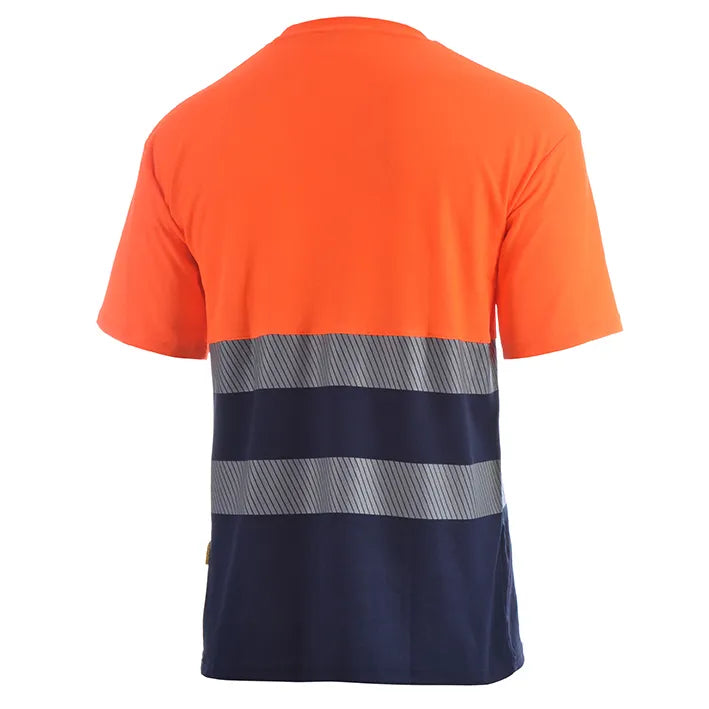 Camiseta de manga corta de alta visibilidad combinada con cinta segmentada SUGAR HV (1 UNIDAD)