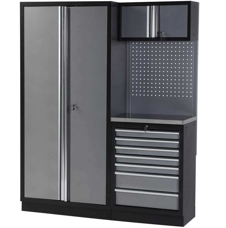 Conjunto Modular 2 Módulos Base Aço Inox (129845)