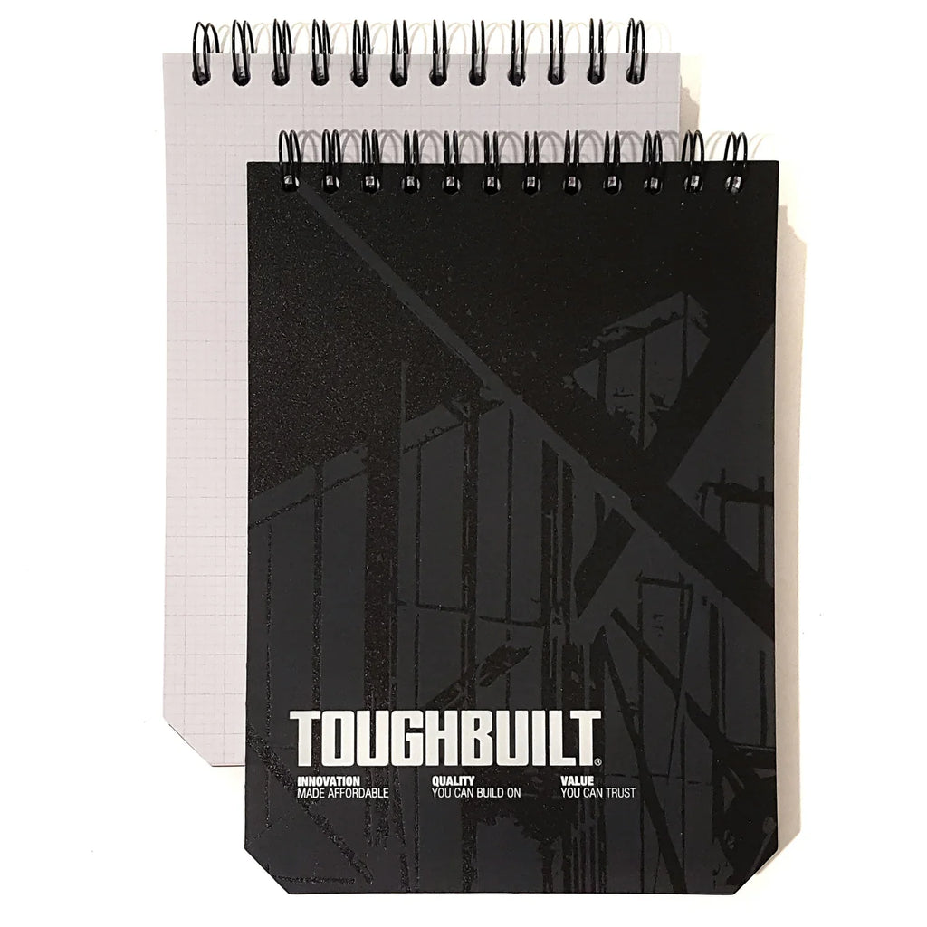Pack de 2 cadernos quadriculados grandes Toughbuilt TB-56-L-2