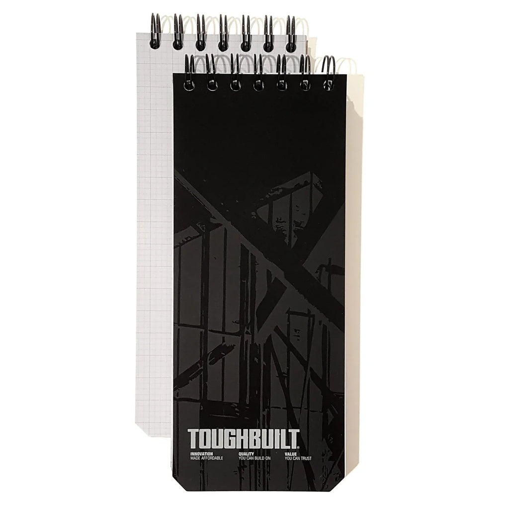 Pack de 2 cadernos quadriculados médios Toughbuilt TB-56-M-2