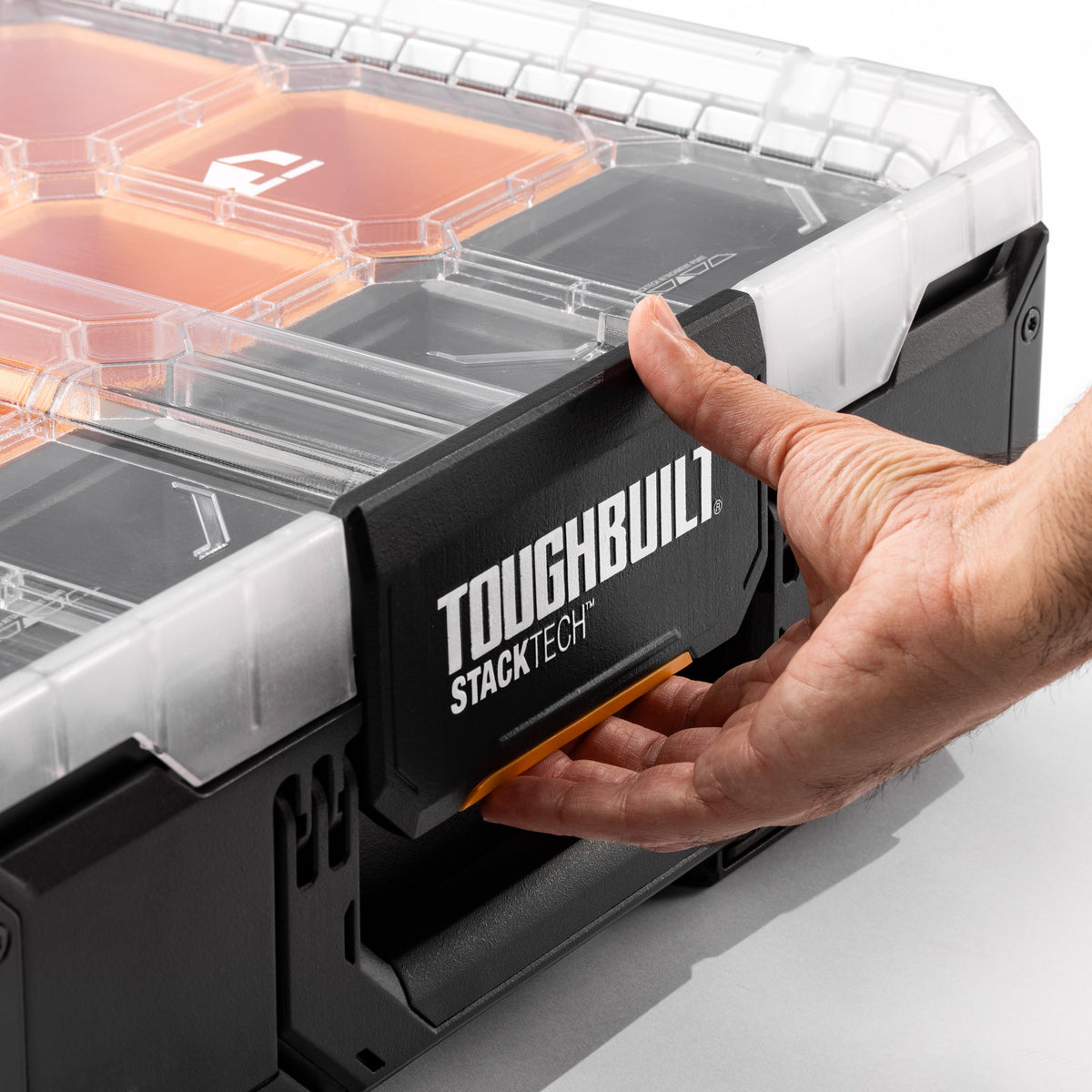 Organizador grande StackTech com tampa transparente e gavetas Toughbuilt TB-B1-O-30 – imagem 4