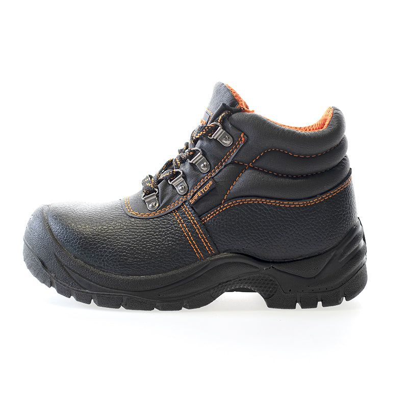 ABELIO, bota de couro bovino com cadarço S1P equipamento de proteção profissional