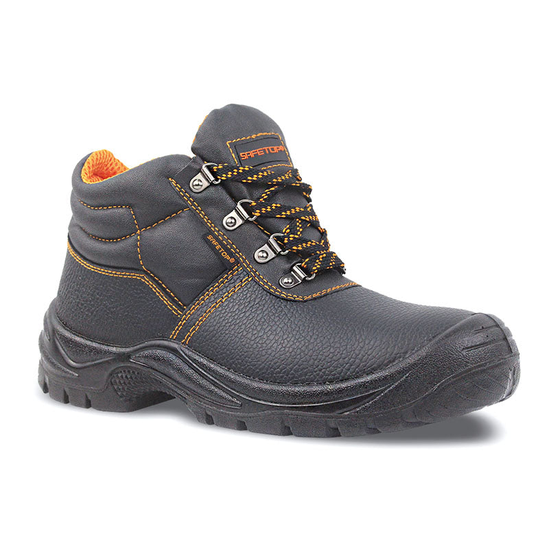 ABELIO, bota de couro bovino com cadarço S1P