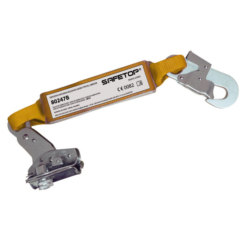 ALTOCHUT con absorbedor y mosquetón para cuerda de 14-16 mm