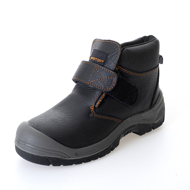 AMIO, bota S3, velcro e cadarços internos soldados
