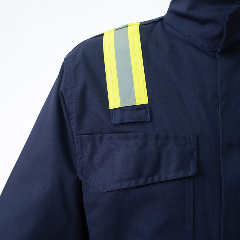 ARAPRO, macacão multiproteção azul marinho com refletores