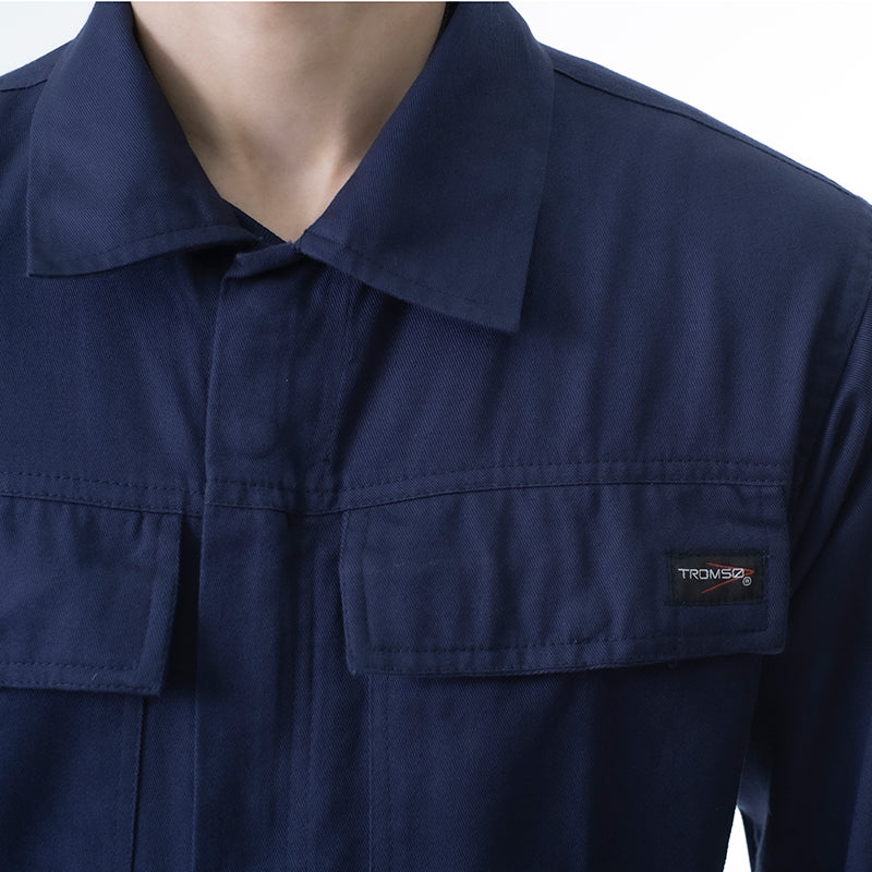 ARBO, chaqueta azul marino 100% algodón, tallas S-2XL