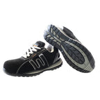 Zapato BAIO gris-negro, nobuk S1P, suela EVA sin metal