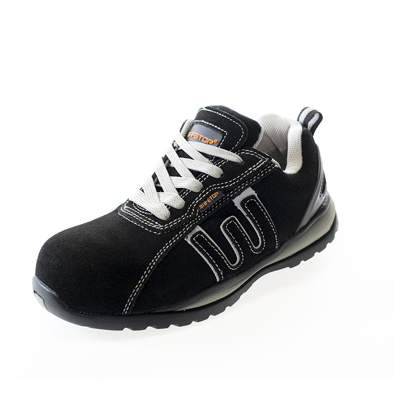 Zapato BAIO gris-negro, nobuk S1P, suela EVA sin metal
