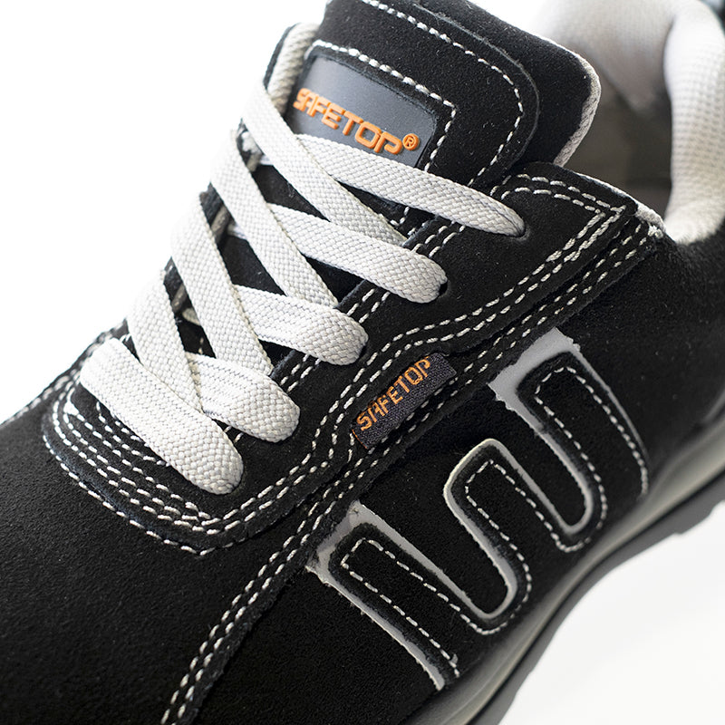 Zapato BAIO gris-negro, nobuk S1P, suela EVA sin metal