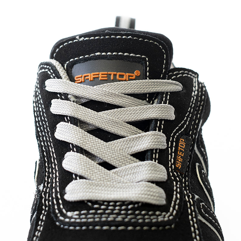 Zapato BAIO gris-negro, nobuk S1P, suela EVA sin metal