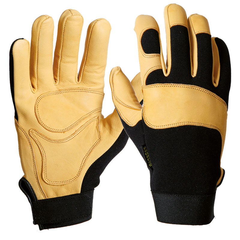BERKELEY FLEX, luva de couro e elastano para mecânicos com velcro