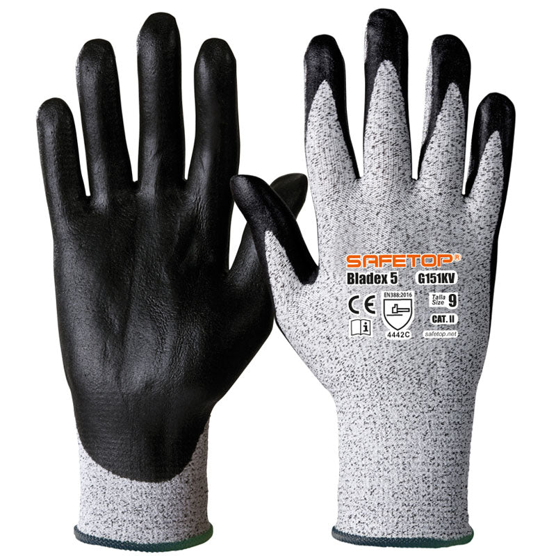 BLADEX 5, luva de nitrila resistente a cortes C (12 Pares)