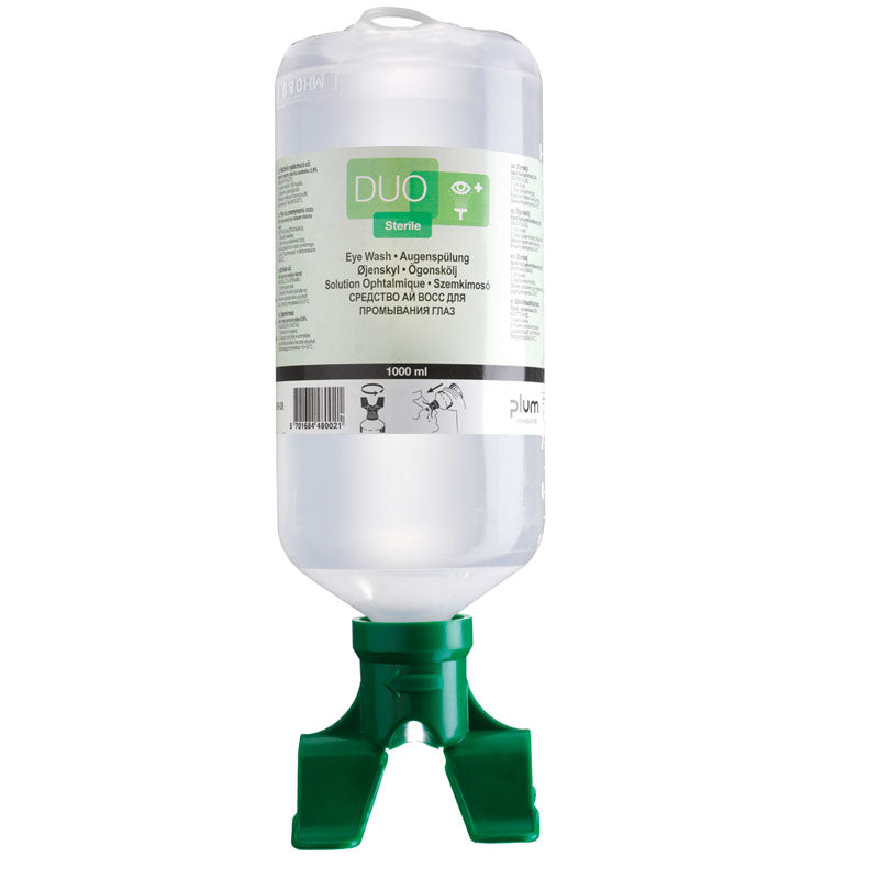 FRASCO PLUM-DUO de 500 ml, solução estéril para lavagem ocular
