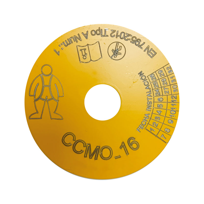 CANCA-P, placa de identificação e/ou inspeção para âncoras 80174 e 80175 equipamento de proteção profissional