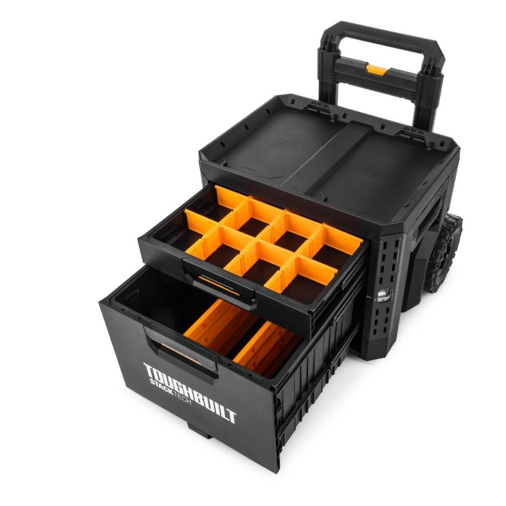 Carro de ferramentas Toughbuilt StackTech de 2 gavetas Locking Box TB-B1-D-R92-BEA – imagem 2